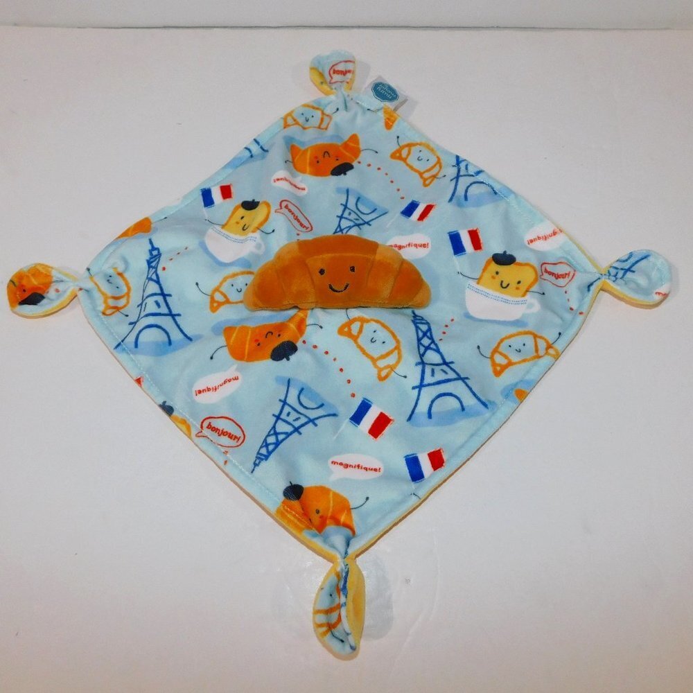 Mary Meyer Croissant Plush Security Blanket Paris French Baby Lovey Nunu Soother